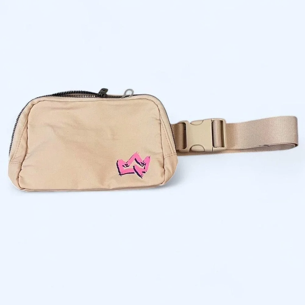 Cream Fanny Pack/Cross Body Bag by Primal Queen